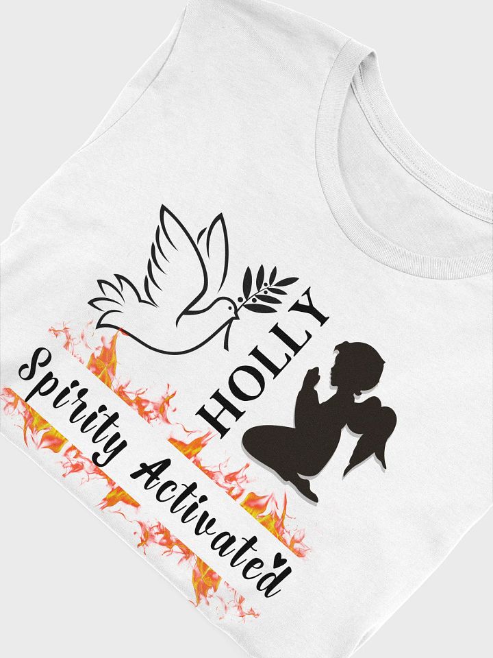 Holly Spirit Activated, Christian Faith Bell a Canvas T-shirt - Light product image (2)