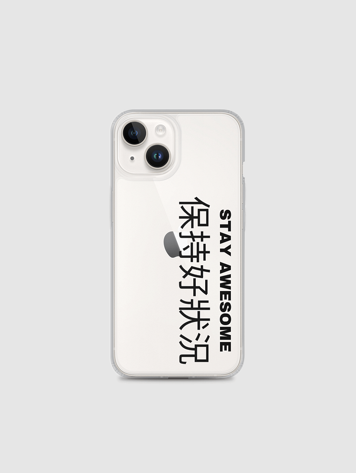 Stay Awesome iPhone Case black product image (1)