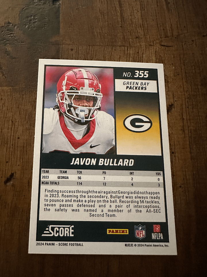 Rookie Javon Bullard product image (2)