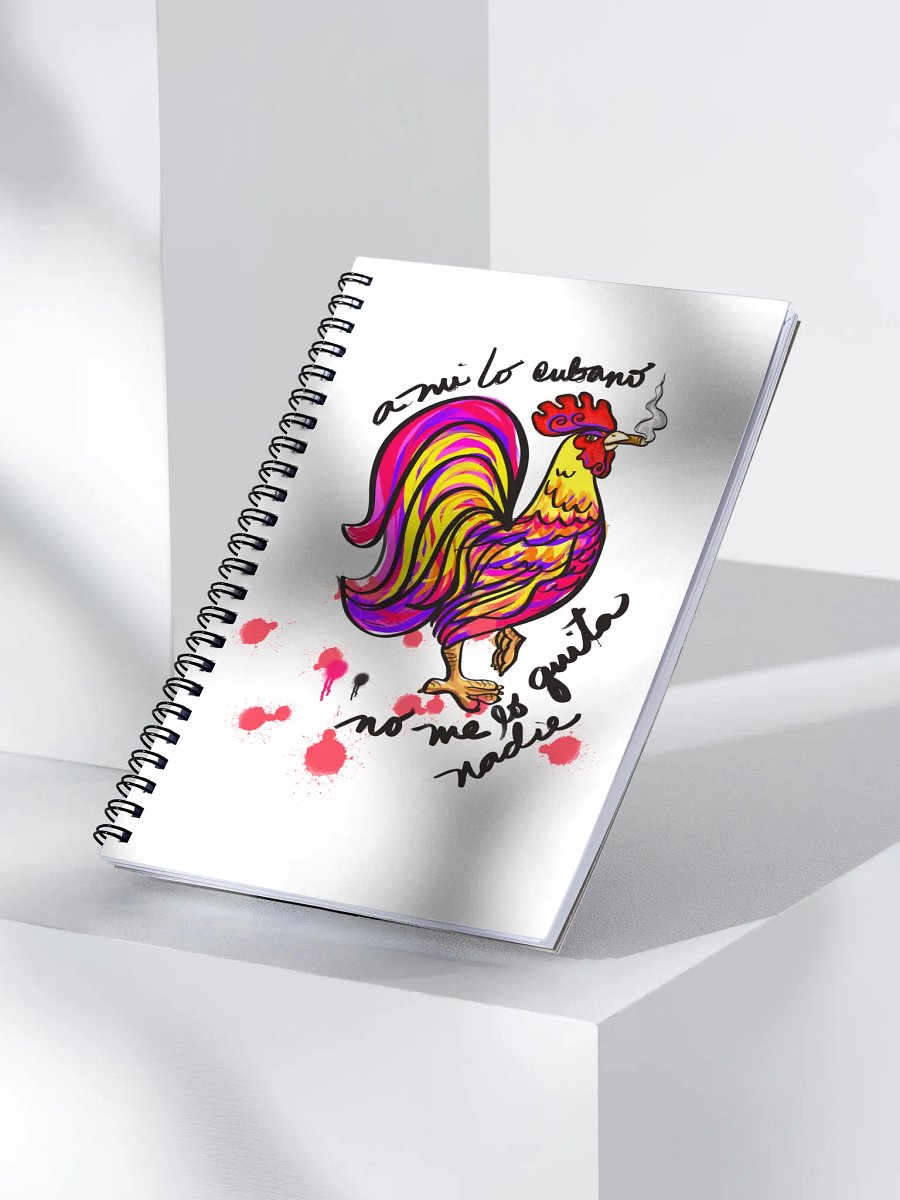Colorful Rooster Spiral Notebook product image (3)