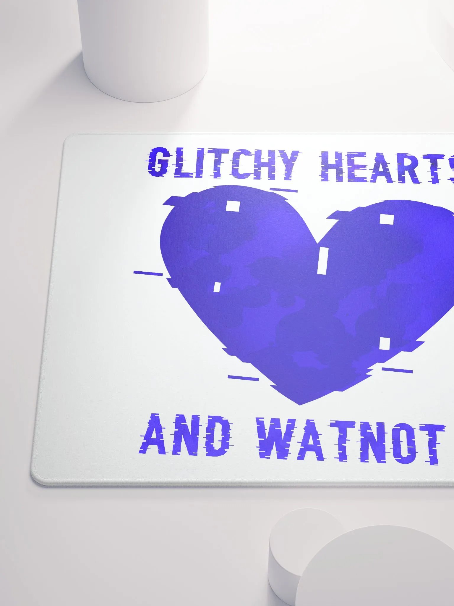 Glitchy Hearts Mousemat product image (6)