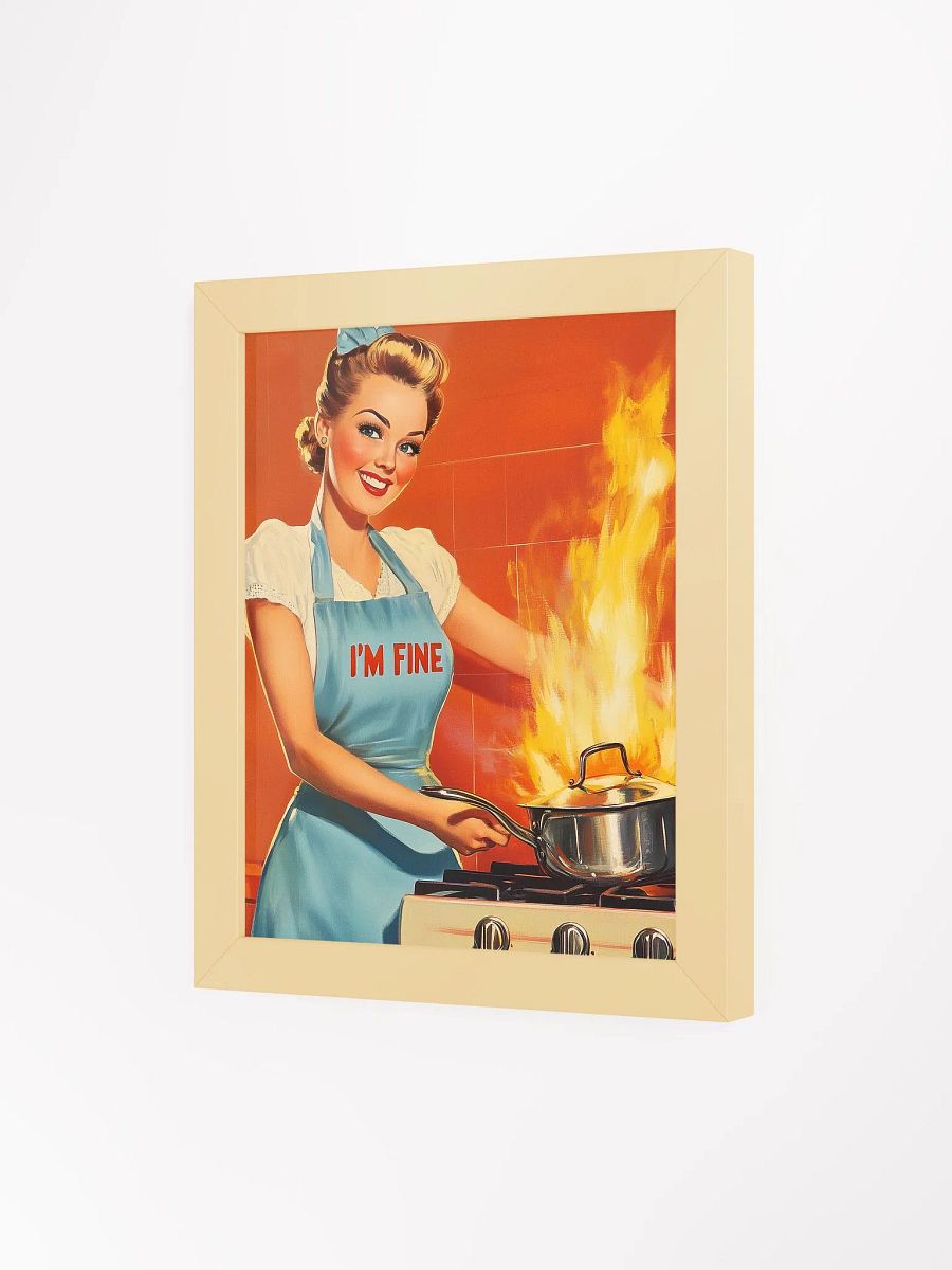 “I’m Fine” Framed Retro Poster, Nostalgic Classic Humor Art Print product image (41)