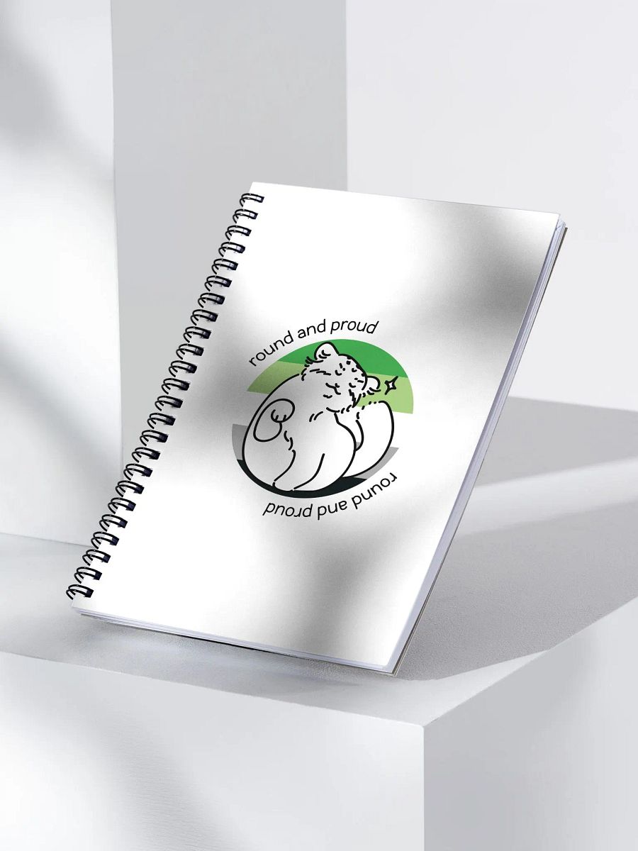 Round and Proud Manul Aromantic Version - Spiral Notebook product image (3)