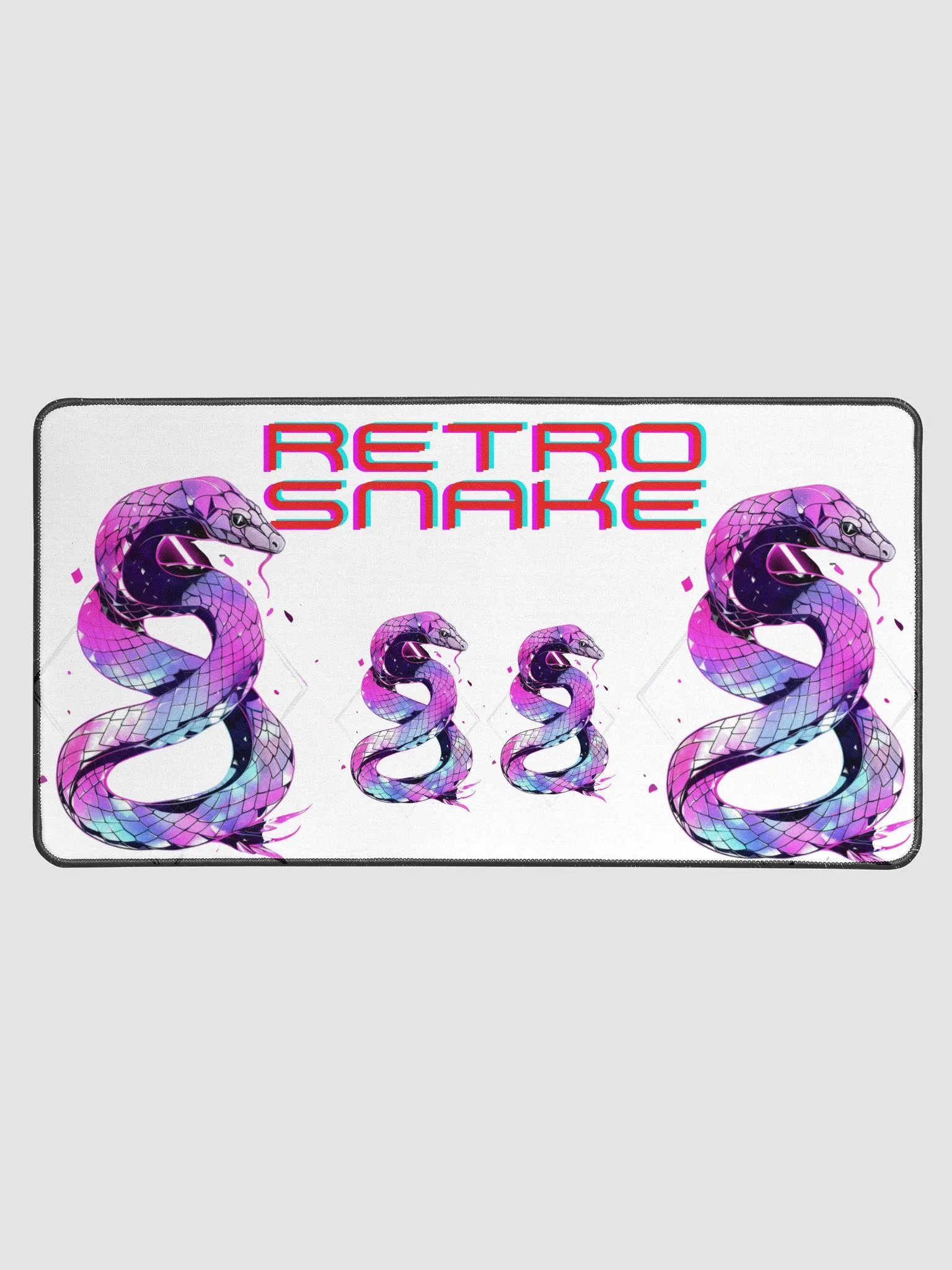 retro snake desk mat product image (1)