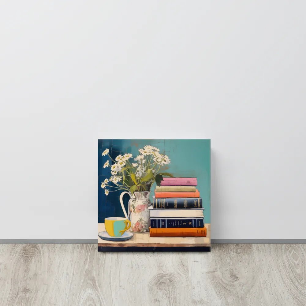 Art2401-30 Books and Tea Still Life - Canvas Print - sm product image (11)