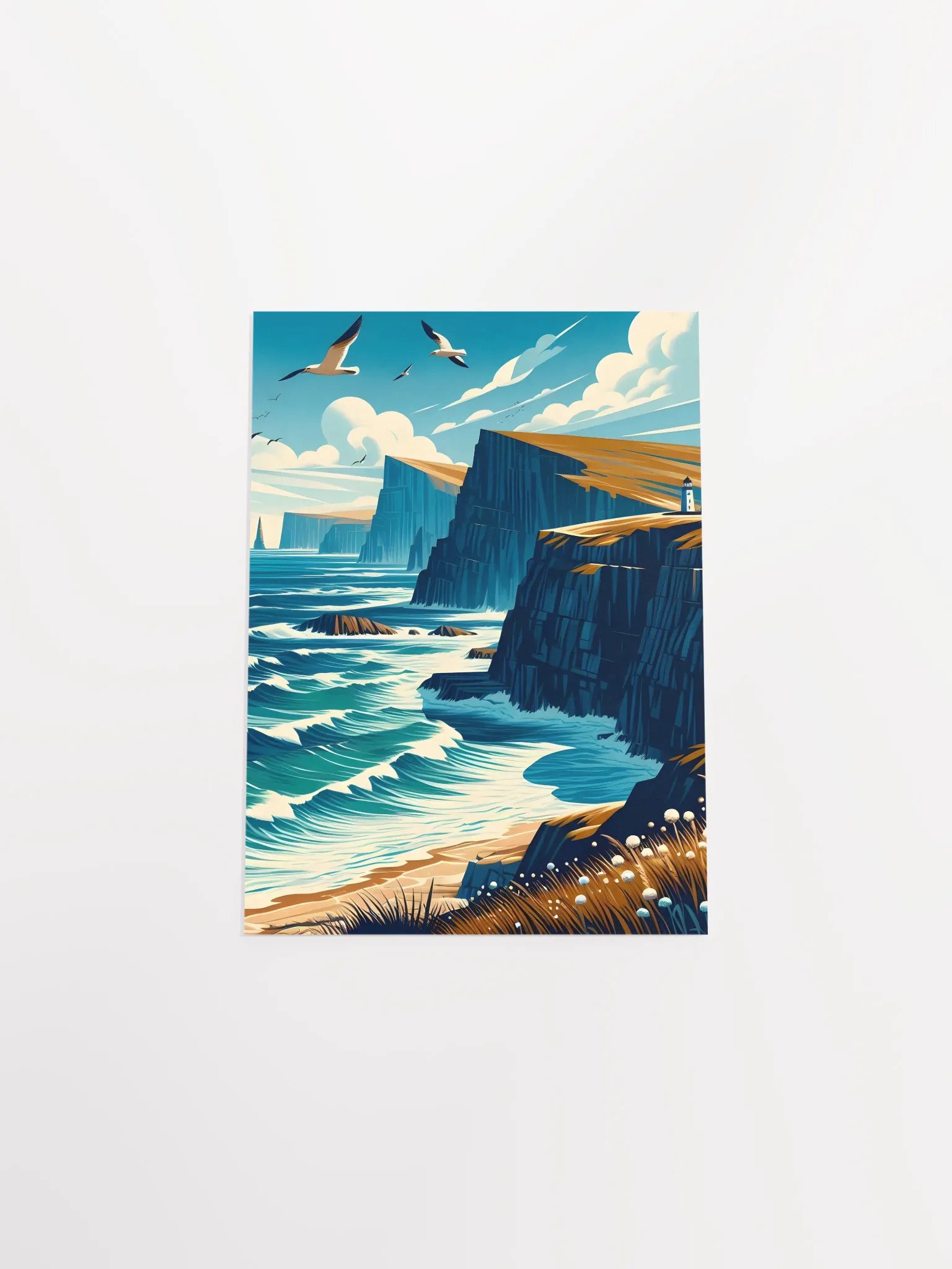 Sea Cliffs Matte Poster Print product image (31)