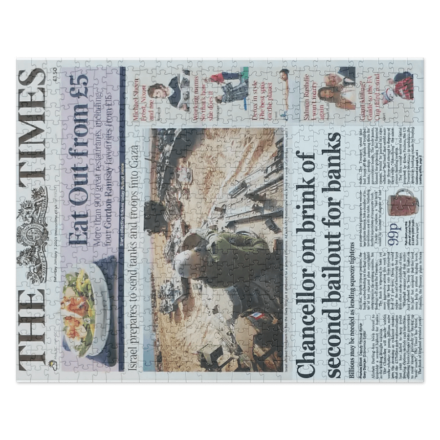 THE TIMES PUZZLE: Chancellor on brink of second bailout for banks product image (5)