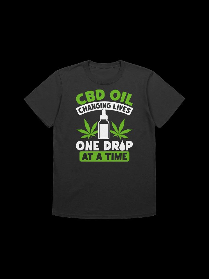 420 Weed - CBD OIL CHANGING LIVES ONE DROP AT A TIME T-Shirt product image (5)
