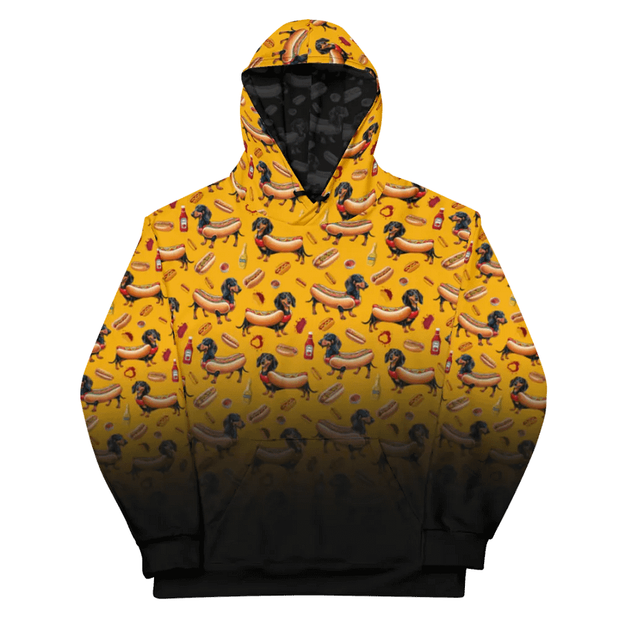 Dachshund Delight All-Over Hoodie (Poison) product image (11)