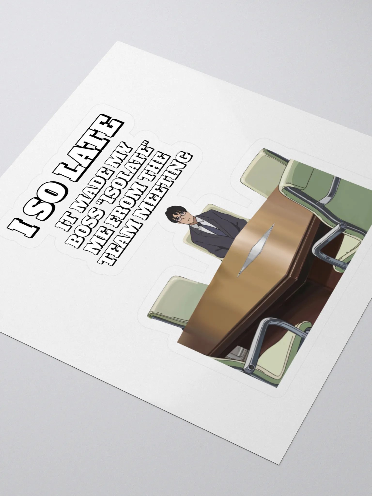 I So Late - Funny Wordplay Sticker product image (3)