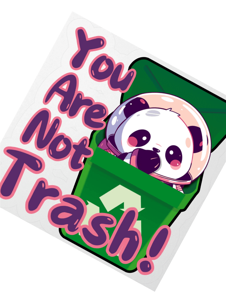 Not Trash Sticker product image (1)