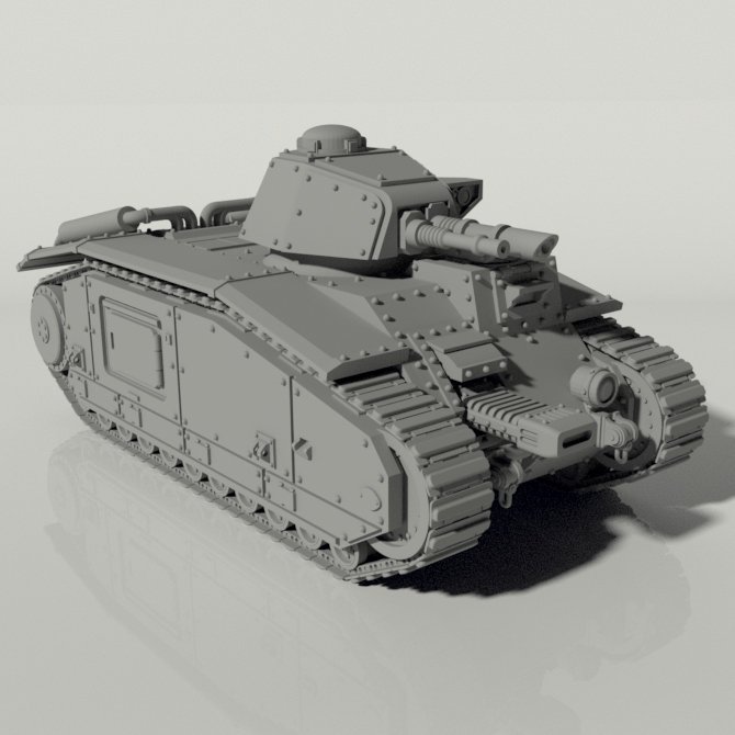 Grim Char B1 Main Battle Tank STLs product image (6)