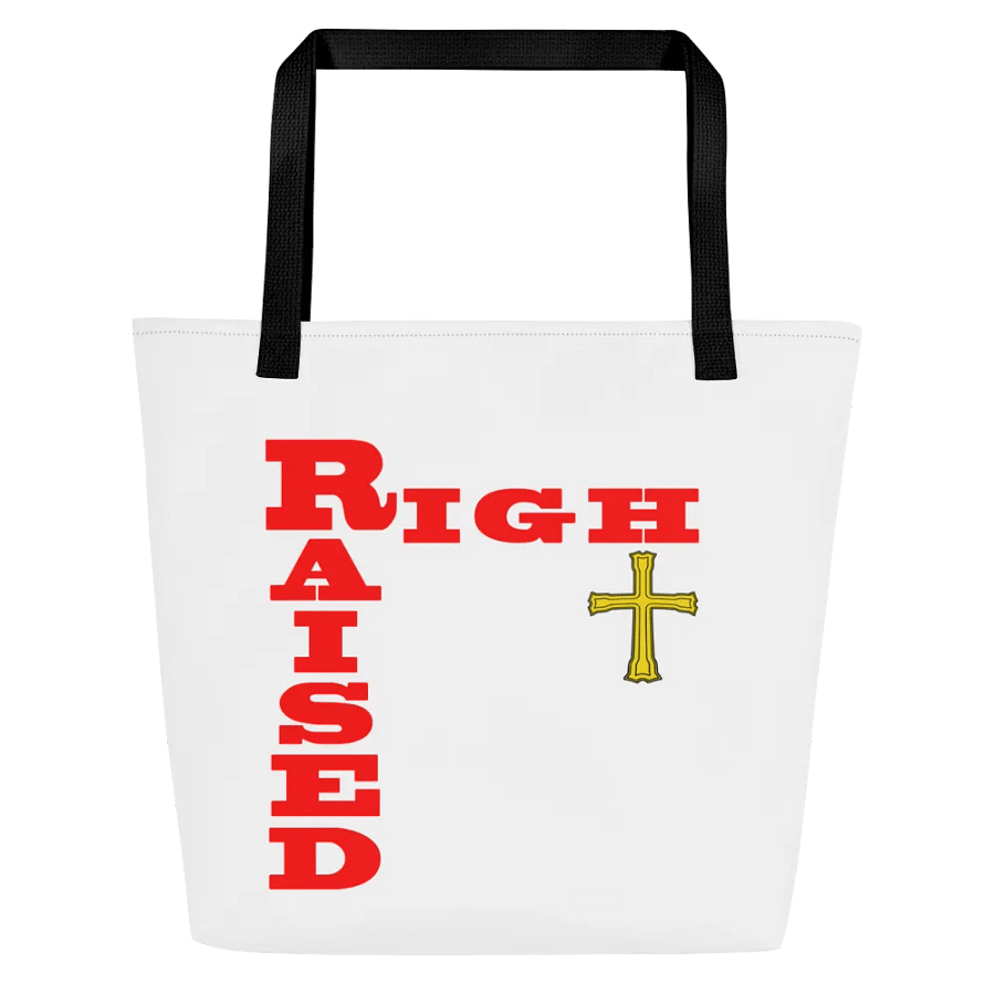 Raised Right Cross Tote Bag product image (1)