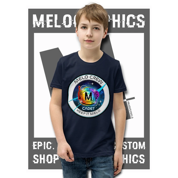 #MeloCrew Badge: Cadet - Basic Youth T-Shirt | #MadeByMELO product image (11)