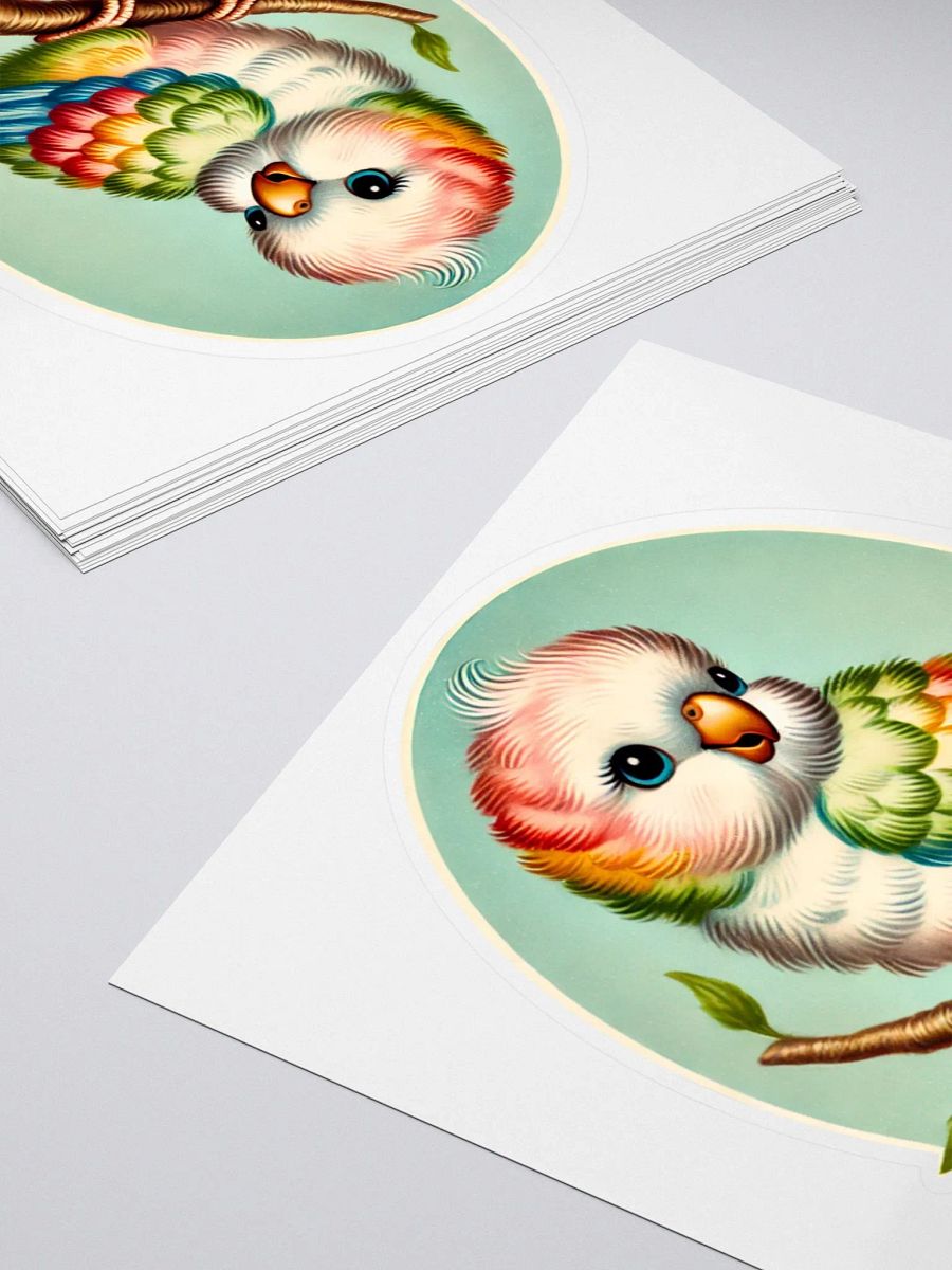Adorable Colorful Baby Bird Stickers product image (11)