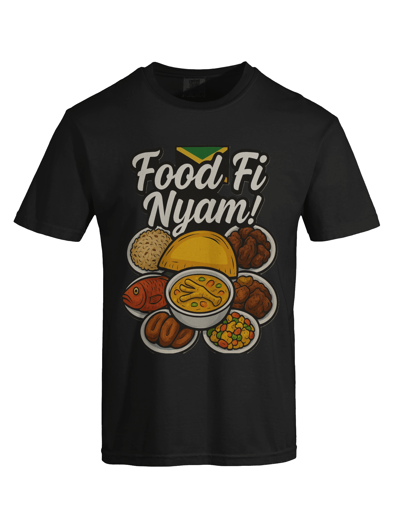 Food Fi Nyam! Illustrated Cotton T-Shirt product image (56)