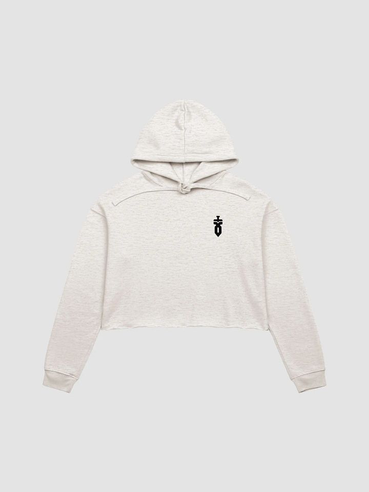 Crop Top Hoodie (Black Logo) product image (1)