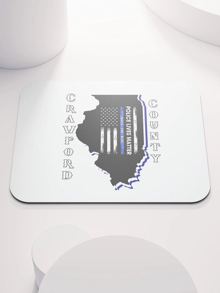 Police Lives Matter Crawford County, Illinois - Mouse Pad product image (1)
