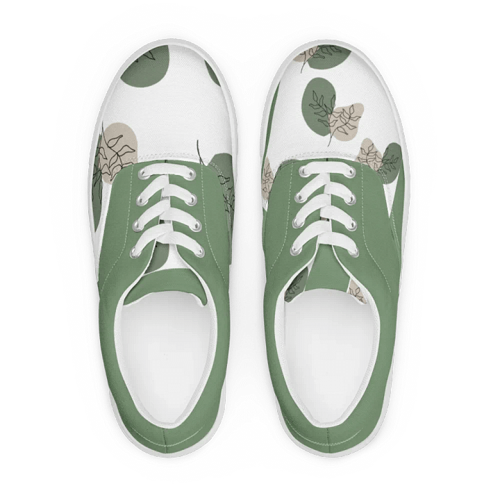 Verdant Vibe Lace-Up Canvas Shoes product image (2)