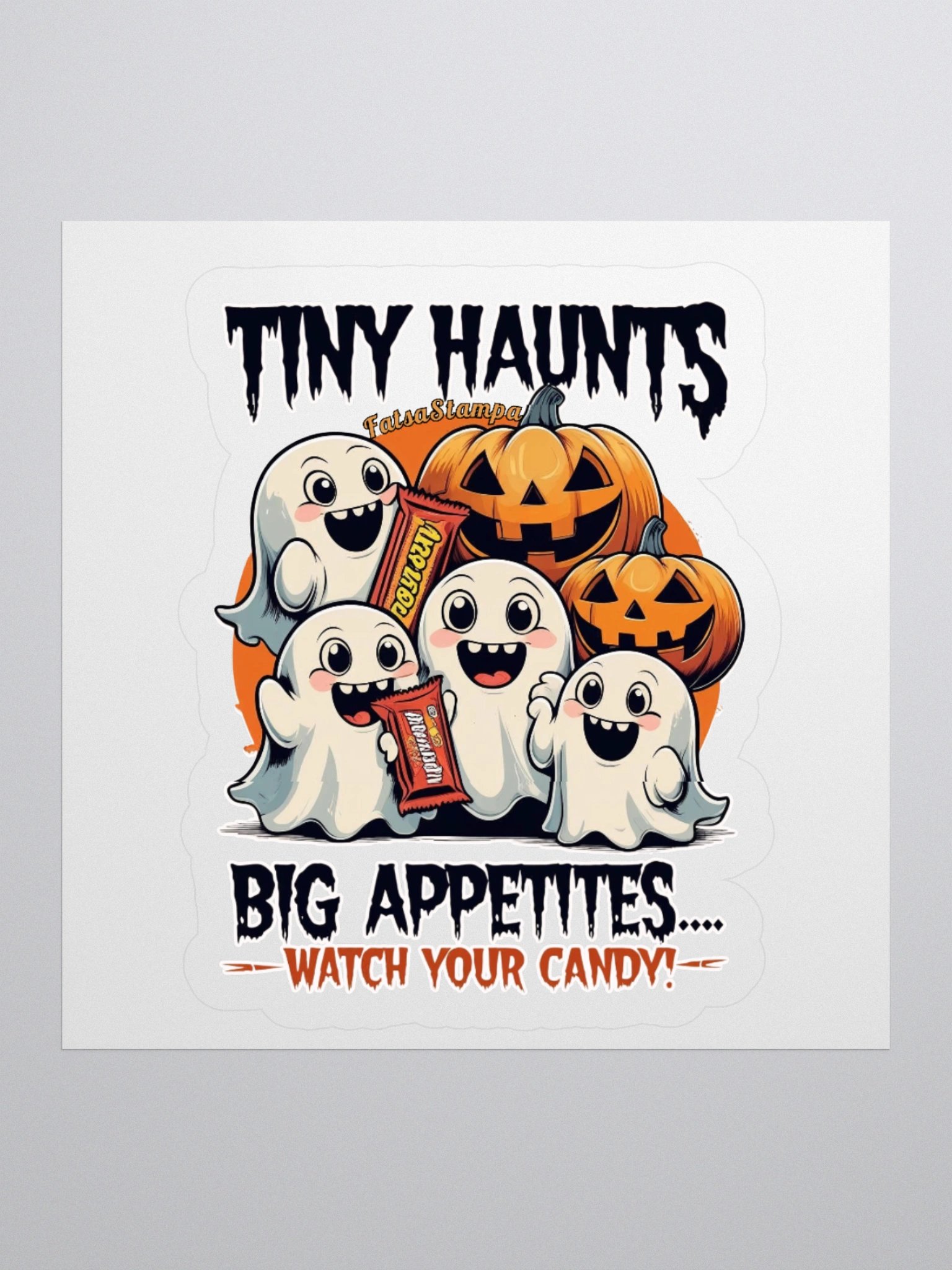 Tiny Haunts Halloween Kiss Cut Stickers product image (2)