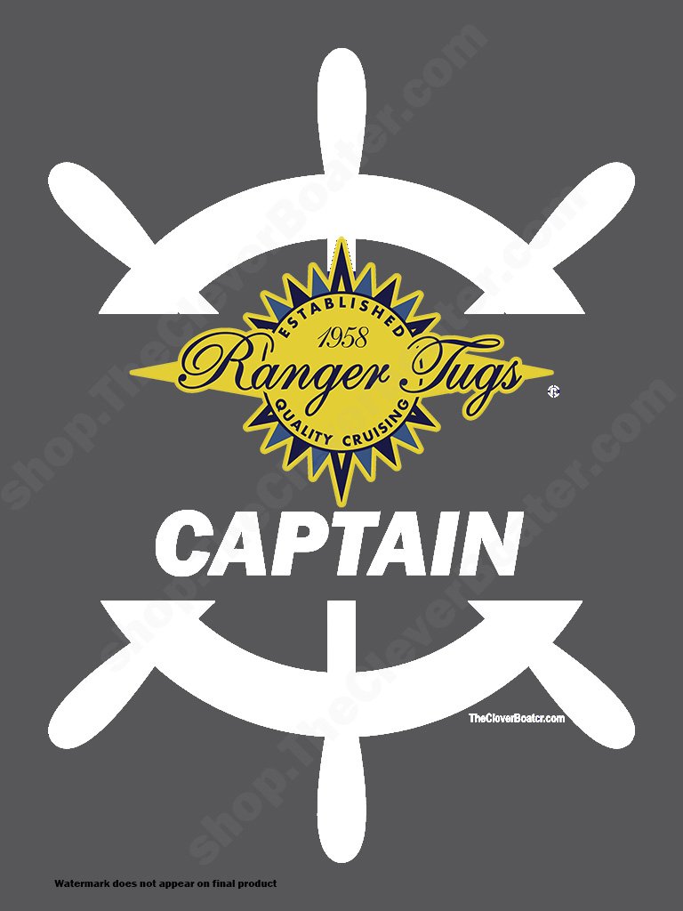 Ranger Tug Captain - T-Shirt - Dark Shirt w/White Logo product image (2)
