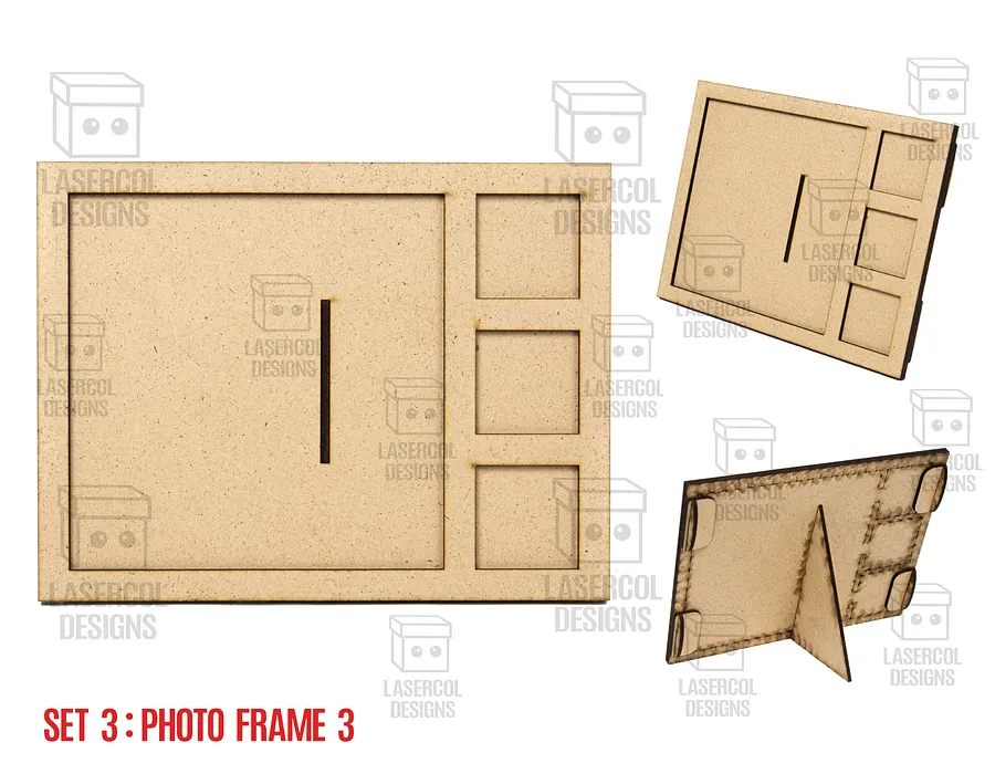 Photo Frames Set 3 (5 Styles) - Laser Cut Files product image (4)