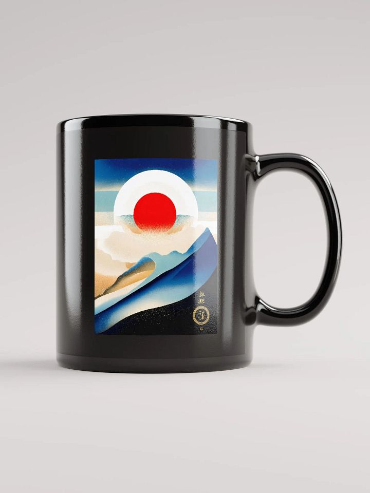 Geometric abstract art in Japanese style (front & back) product image (1)