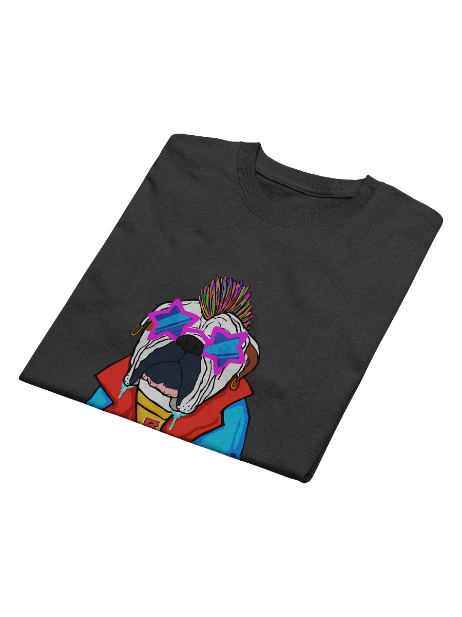 Drooling Rockstar Bulldog Graphic Tee product image (4)
