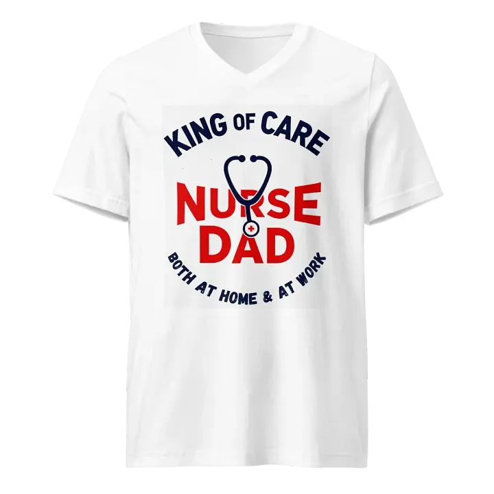 Nurse Dad: King of Care v-neck tee product image (1)