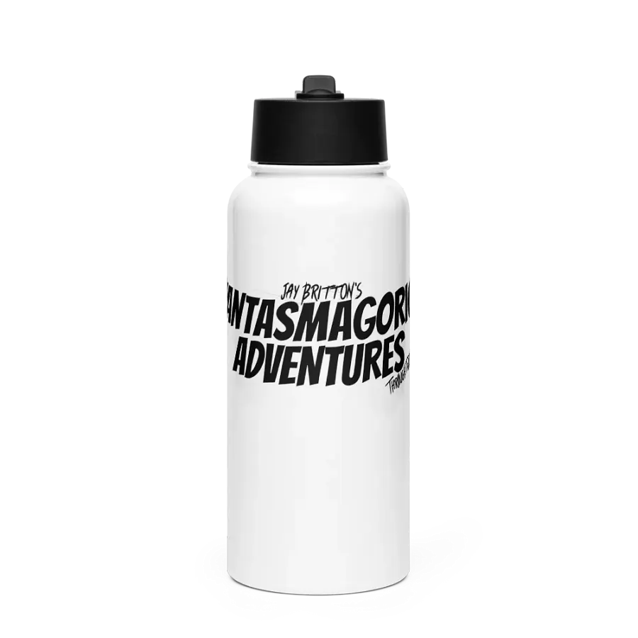 Glossy Black Steel Oasis Water Bottle product image (1)