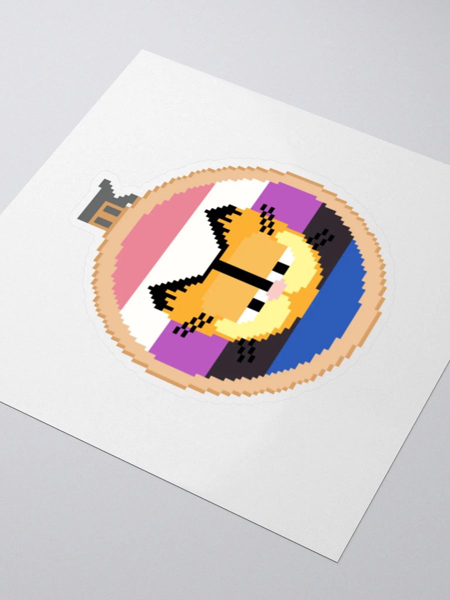 Garfield cross stitch sticker (genderfluid) product image (3)