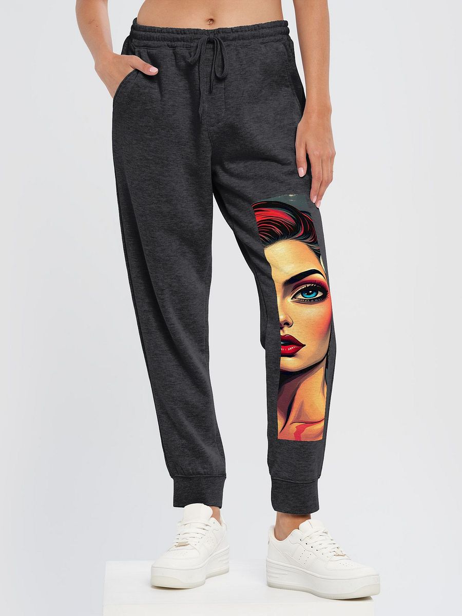 Vibrant Femme Fatale Illustration Joggers product image (6)