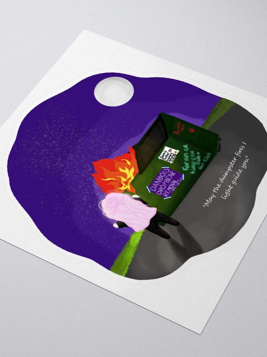 Dumpster Fire Bobeans Sticker product image (6)