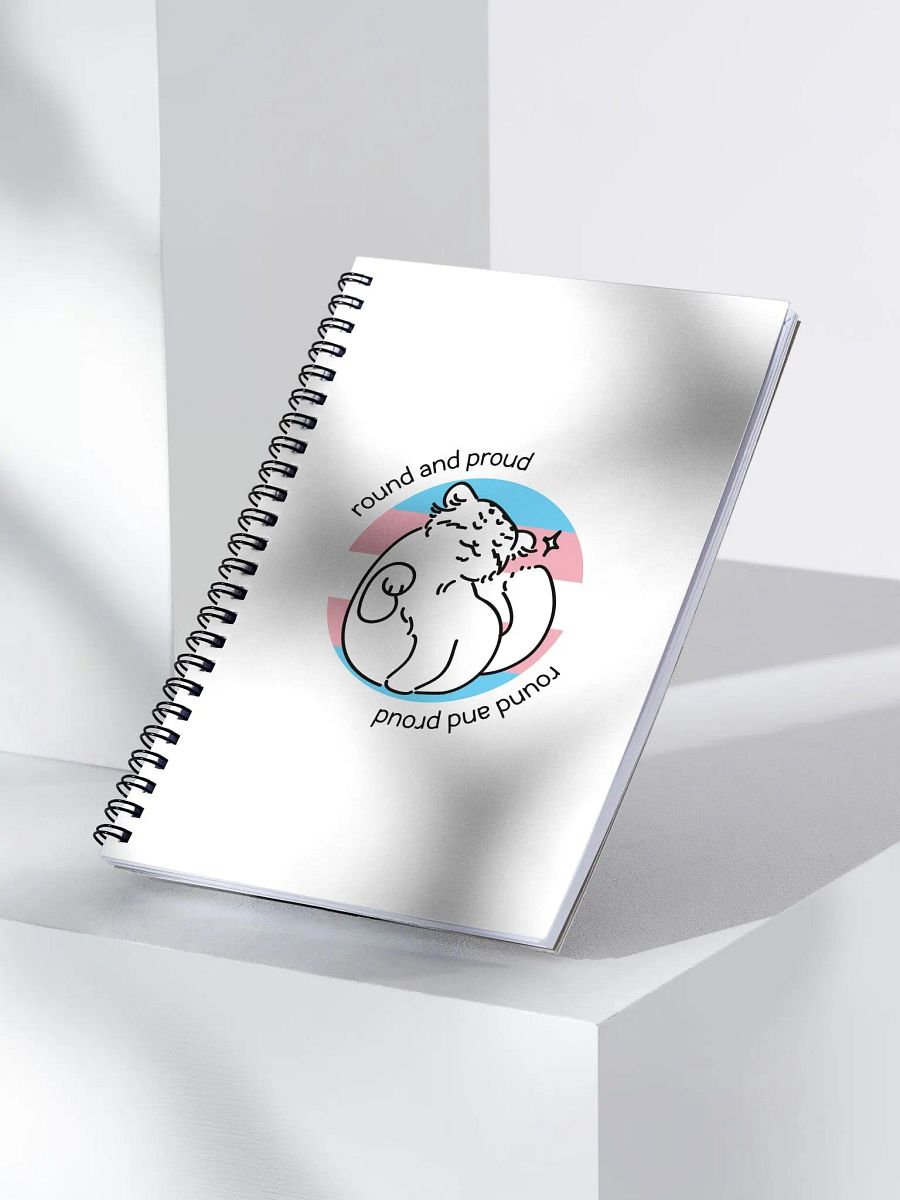 Round and Proud Manul Transgender Version - Spiral Notebook product image (3)