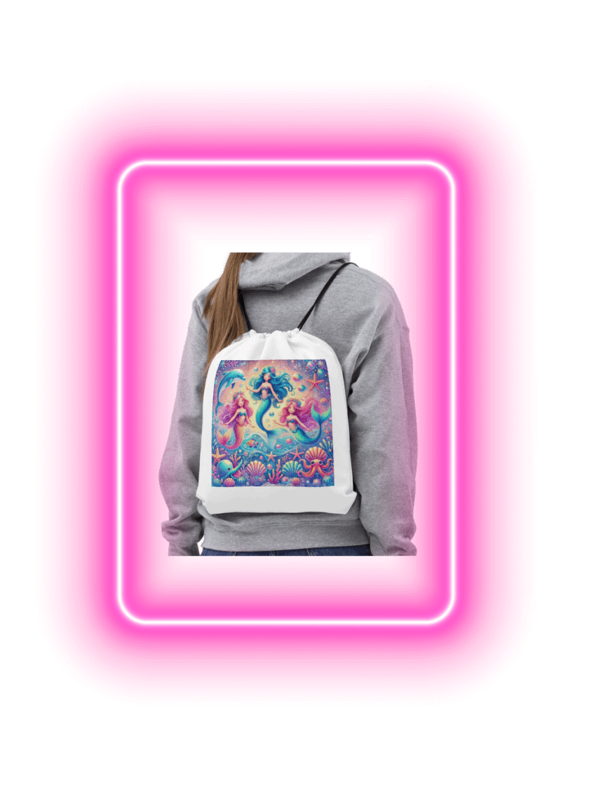 Mermaid Dreams Drawstring Bag product image (2)
