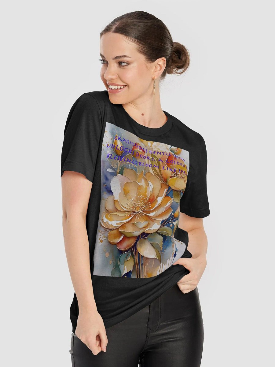 Gratitude's Golden Bloom T-Shirt product image (8)