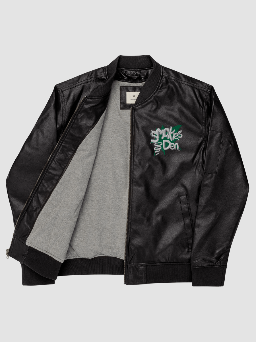 [Den] Faux Leather Bomber Jacket - Threadfast Apparel 395J -2 product image (7)