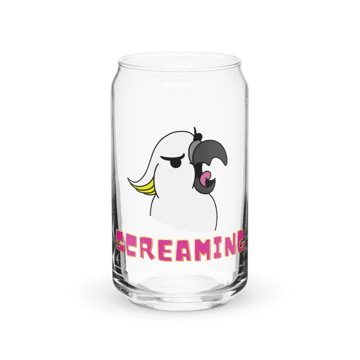 Screaming Cockatoo Can-Shaped Glass product image (1)