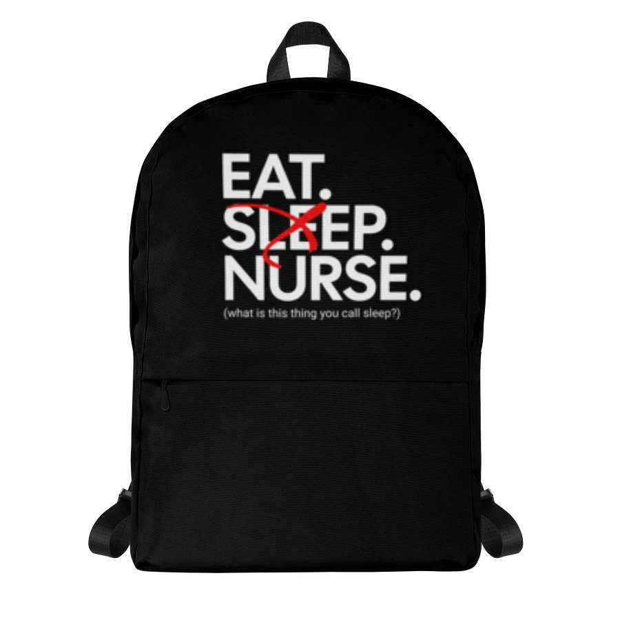 Eat Sleep Nurse Backpack (Medium/Black) product image (5)