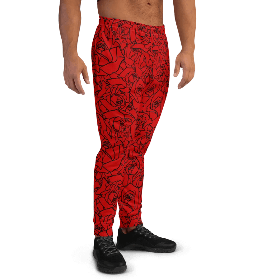 Loads of Roses · red-black joggers product image (4)