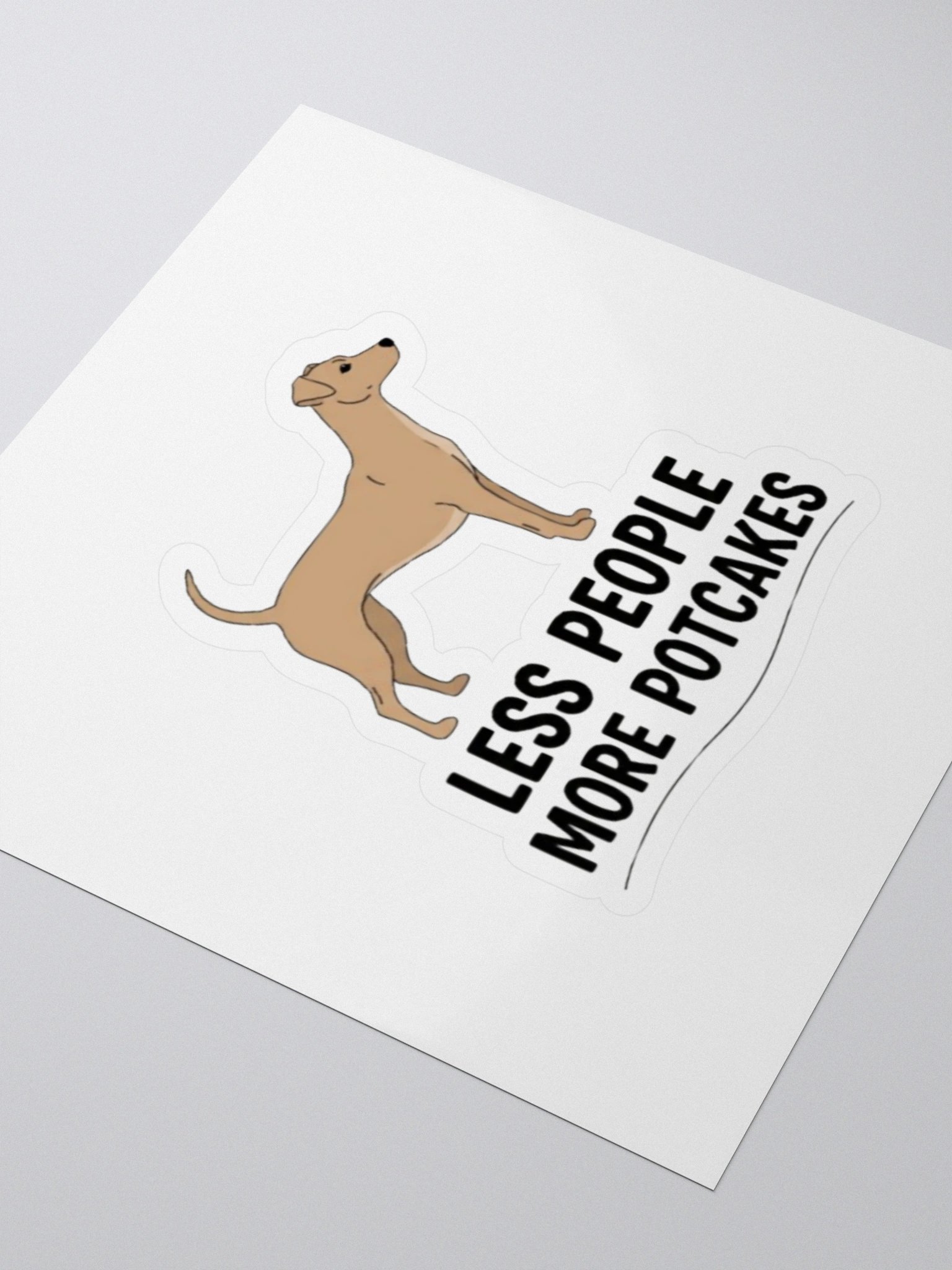 Less People More Potcakes Sticker product image (3)