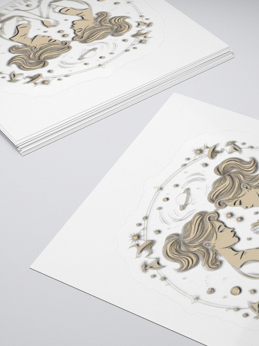Gemini Celestial Kiss-Cut Sticker product image (12)