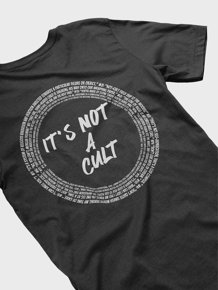 Not-Cult Unisex T-Shirt (DARK) product image (2)