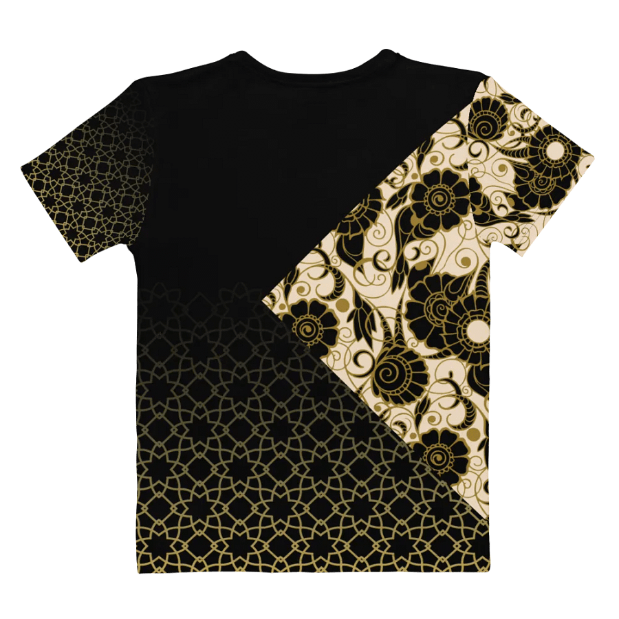Black And Gold Patterned T-Shirt product image (4)