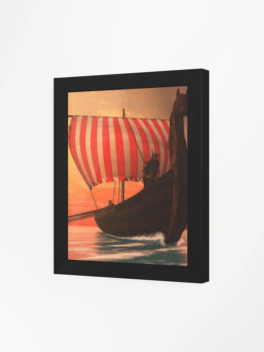 "Set Sail for Glory" Framed Viking Longship Art | Forged In Valhalla product image (93)