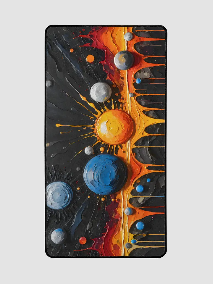 Desk Mat (15.5x31.5 inches) - Abstract Planets Design product image (2)