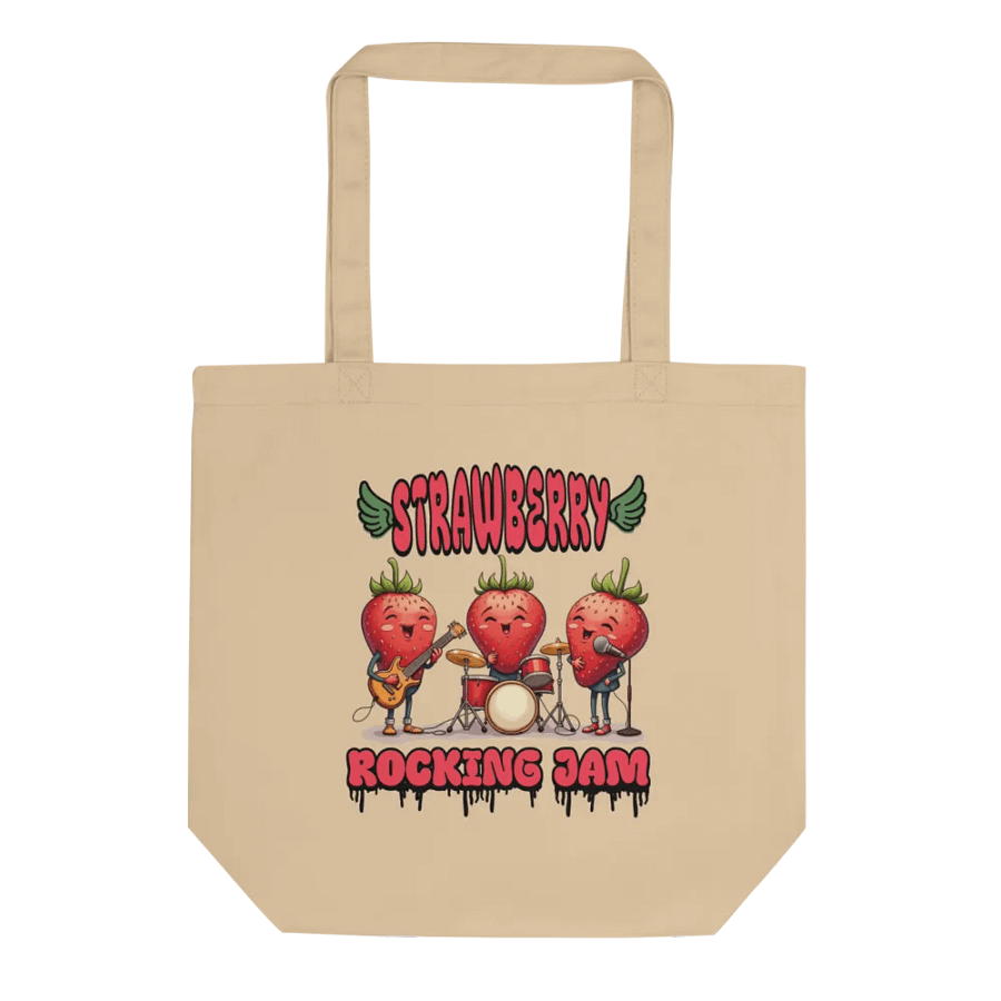 Strawberry Rocking Jam Tote Bag product image (1)