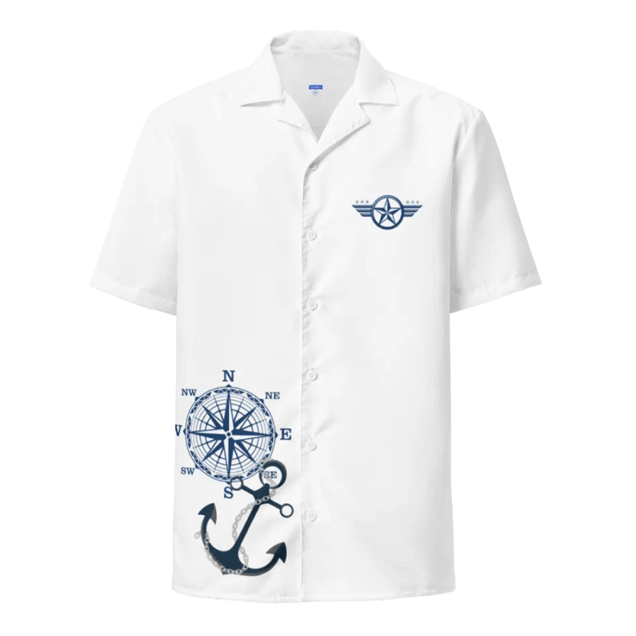 Wanderlust Compass Hawaiian Shirt product image (2)