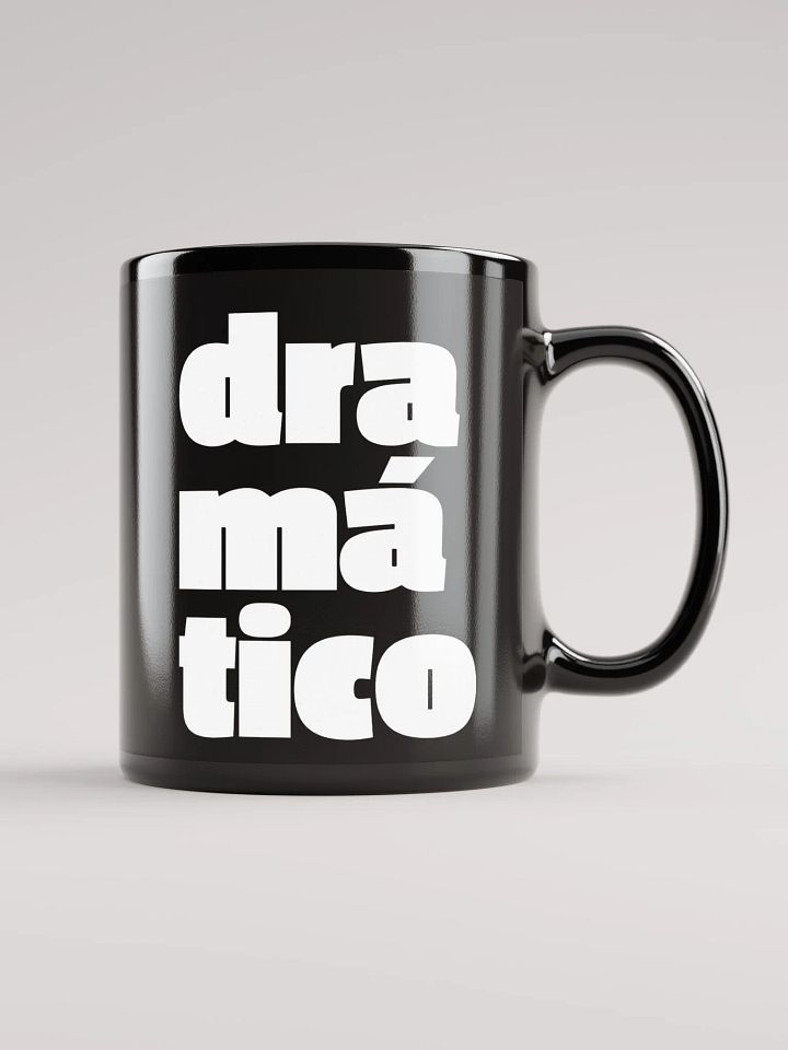 dramático Glossy Black Mug product image (1)