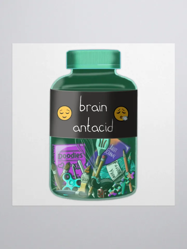 Brain Antacid Sticker product image (2)